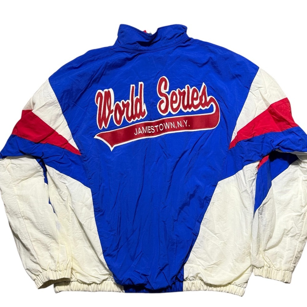 Vintage World Series MLB Babe Ruth baseball windbreaker jacket XL USA 90s